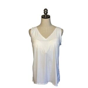 SOMA Enbliss Tank Smoothing Medium Built in Bra White  XXL
